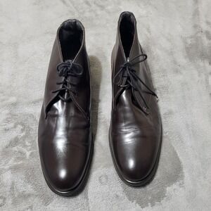 Certo Dress Shoes Mens EU 46 12.5 Brown Leather Derby Lace Up Ankle Chukka Boots